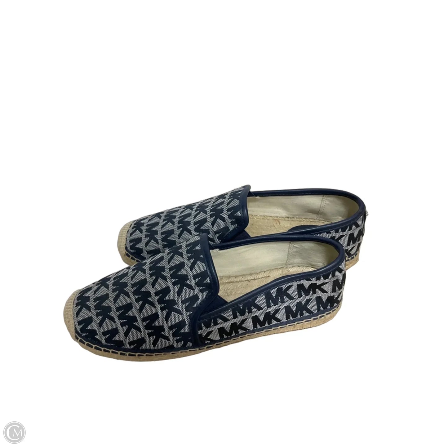 Shoes Flats By Michael By Michael Kors In Blue & Cream, Size: 7