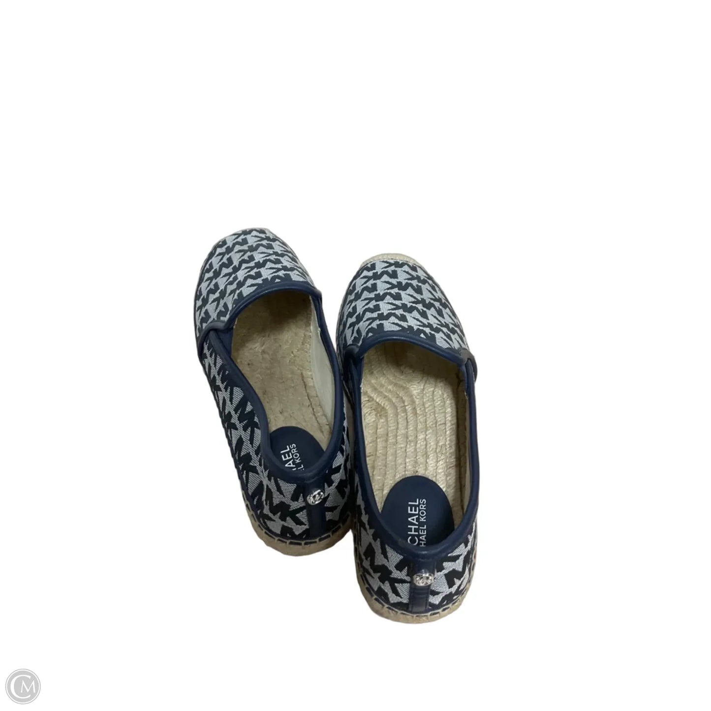 Shoes Flats By Michael By Michael Kors In Blue & Cream, Size: 7