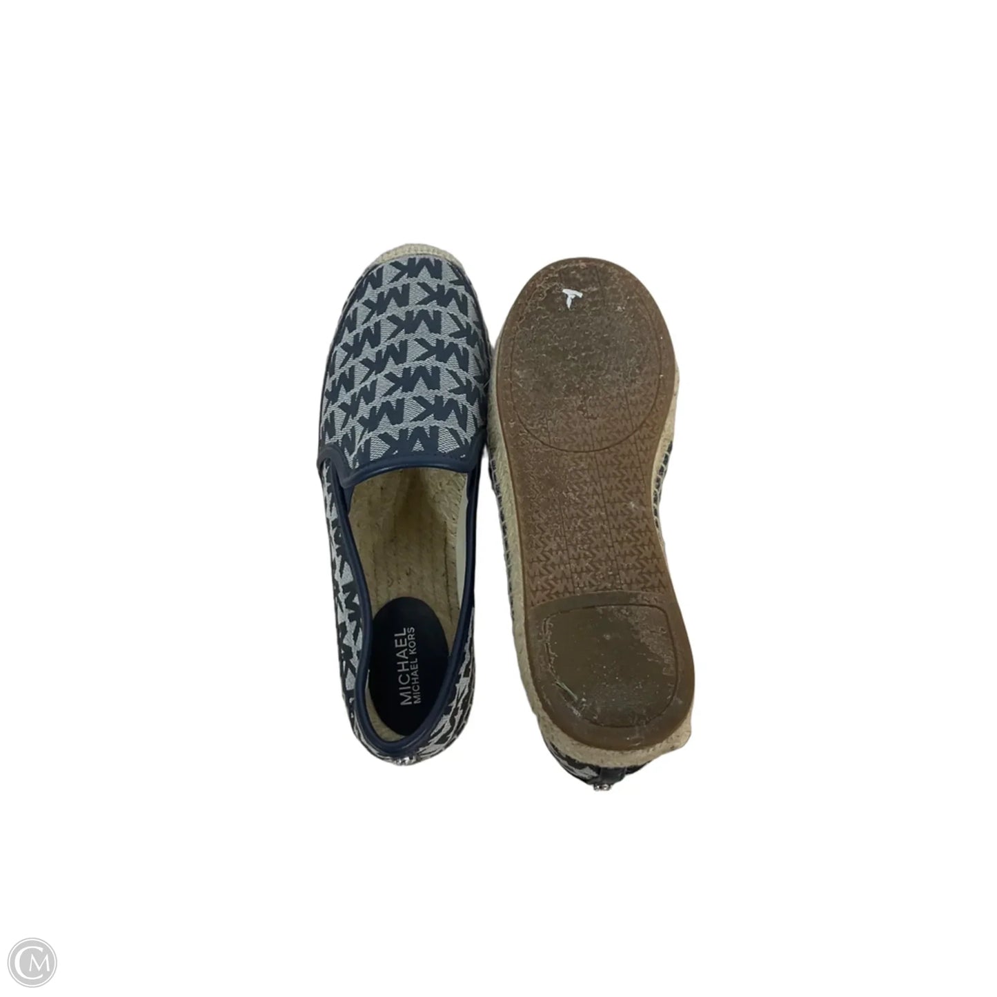Shoes Flats By Michael By Michael Kors In Blue & Cream, Size: 7