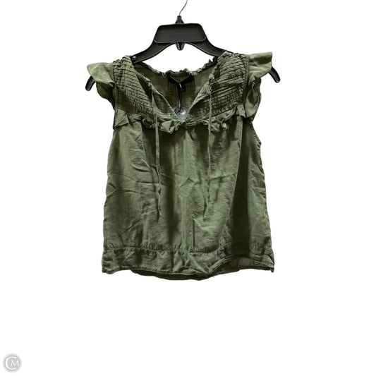 Top Sleeveless By Banana Republic In Green, Size: Xs