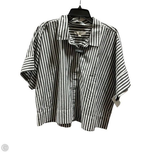 Top Short Sleeve By Loft In Striped Pattern, Size: Xxl