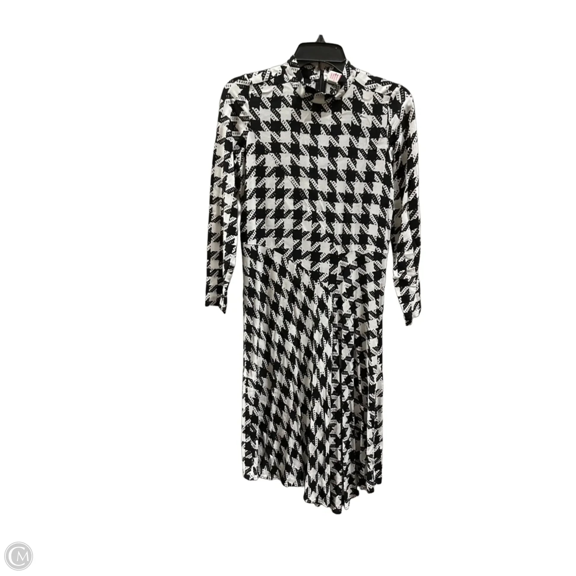 Dress Casual Midi By Ann Taylor In Black & White, Size: 4