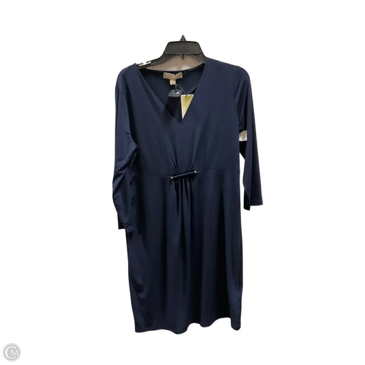 Dress Casual Midi By Michael By Michael Kors In Blue, Size: 8