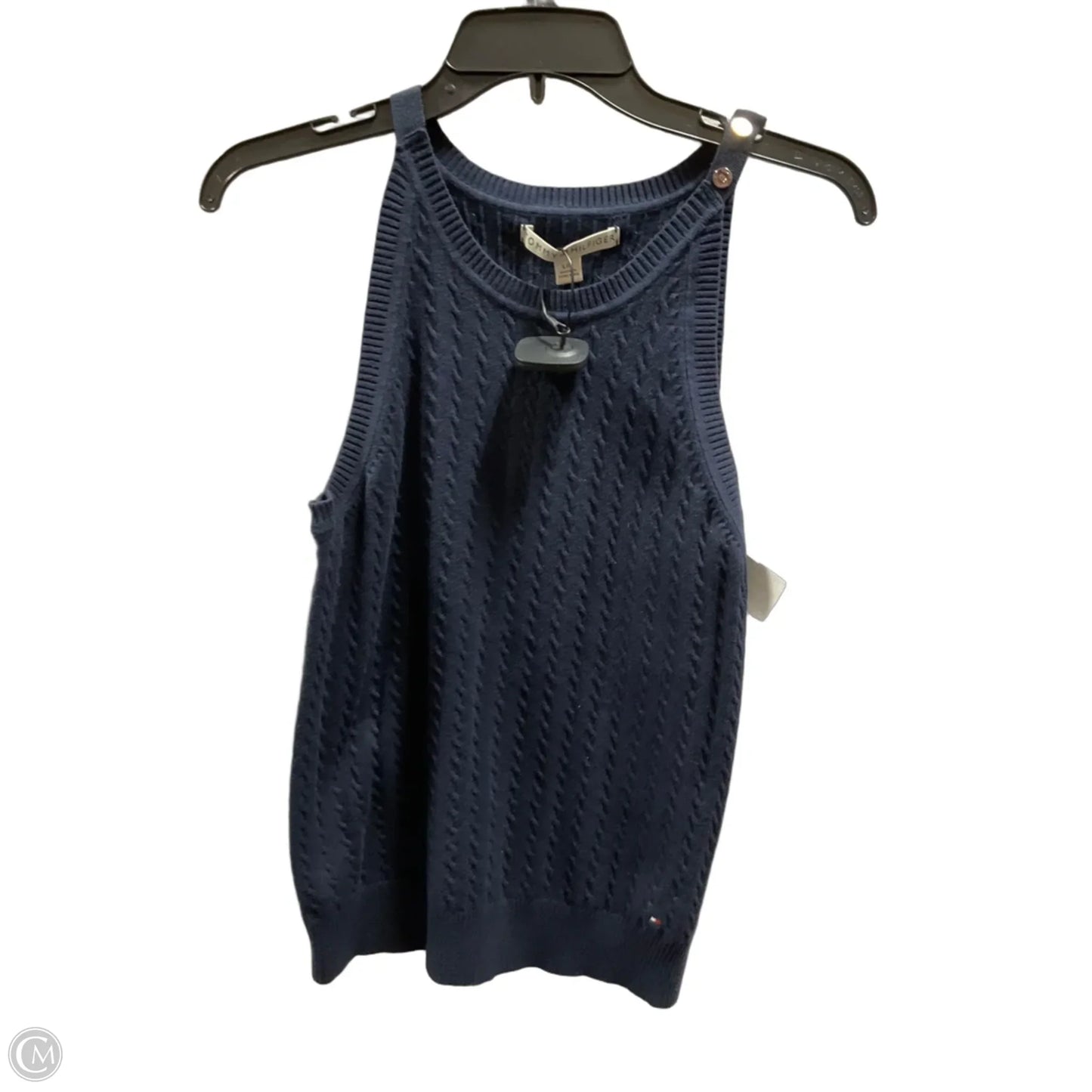 Top Sleeveless By Tommy Hilfiger In Blue, Size: L