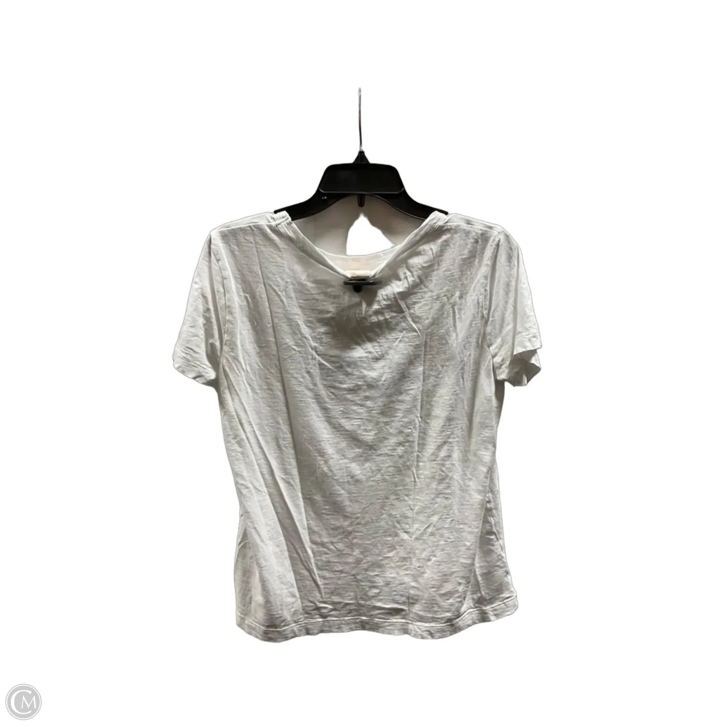 Top Short Sleeve By Loft In White, Size: M