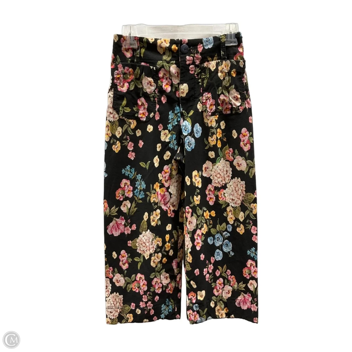 Pants Cropped By Maeve In Floral Print, Size: Xs