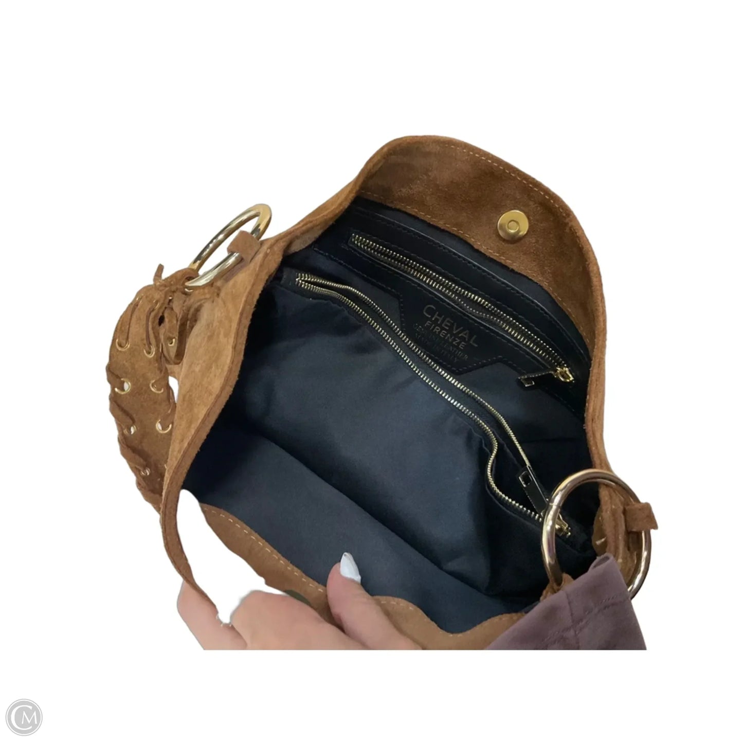 Handbag Leather By Cmb, Size: Large