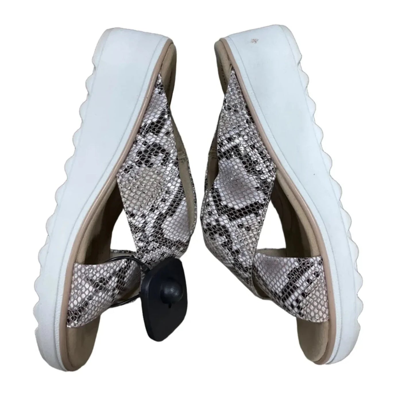Shoes Heels Wedge By Clarks In Snakeskin Print, Size: 6