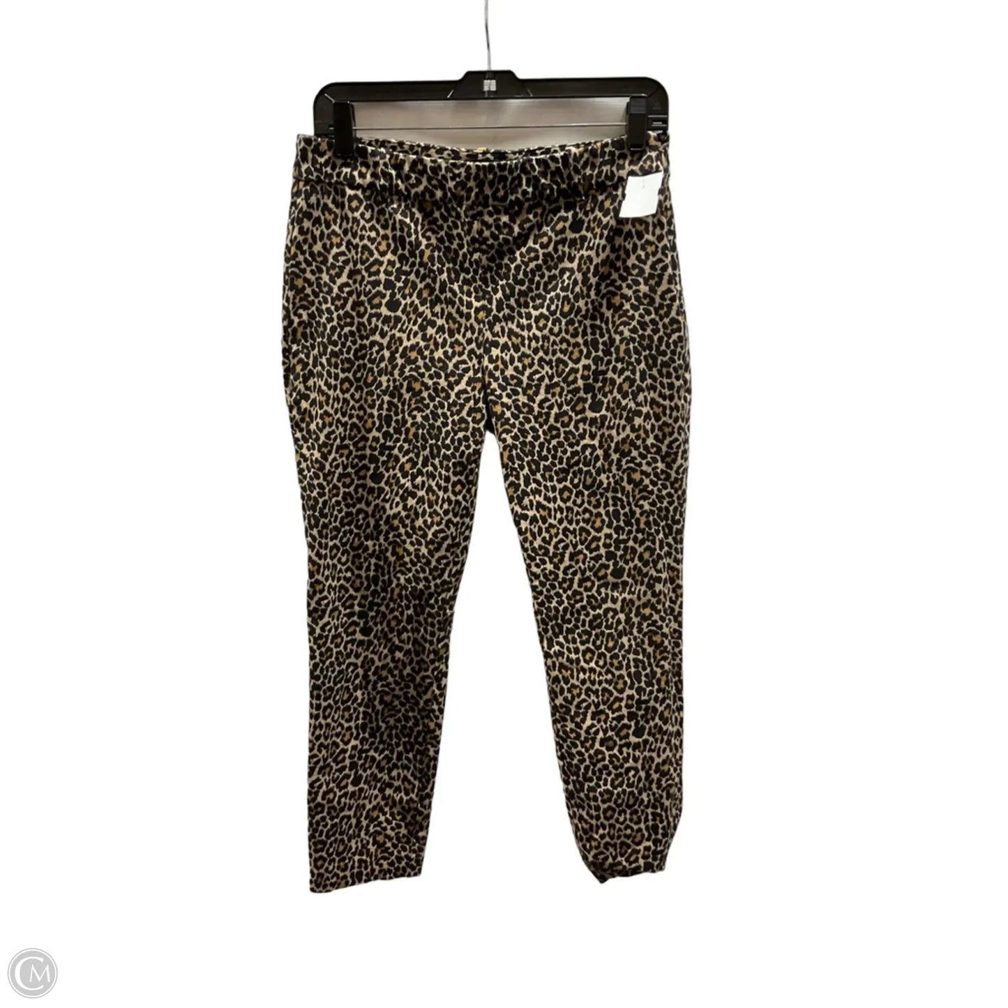 Pants Cropped By J. Crew In Leopard Print, Size: 8