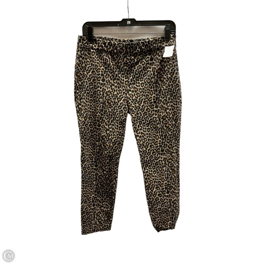 Pants Cropped By J. Crew In Leopard Print, Size: 8