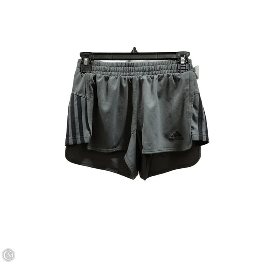 Athletic Shorts By Adidas In Grey, Size: S