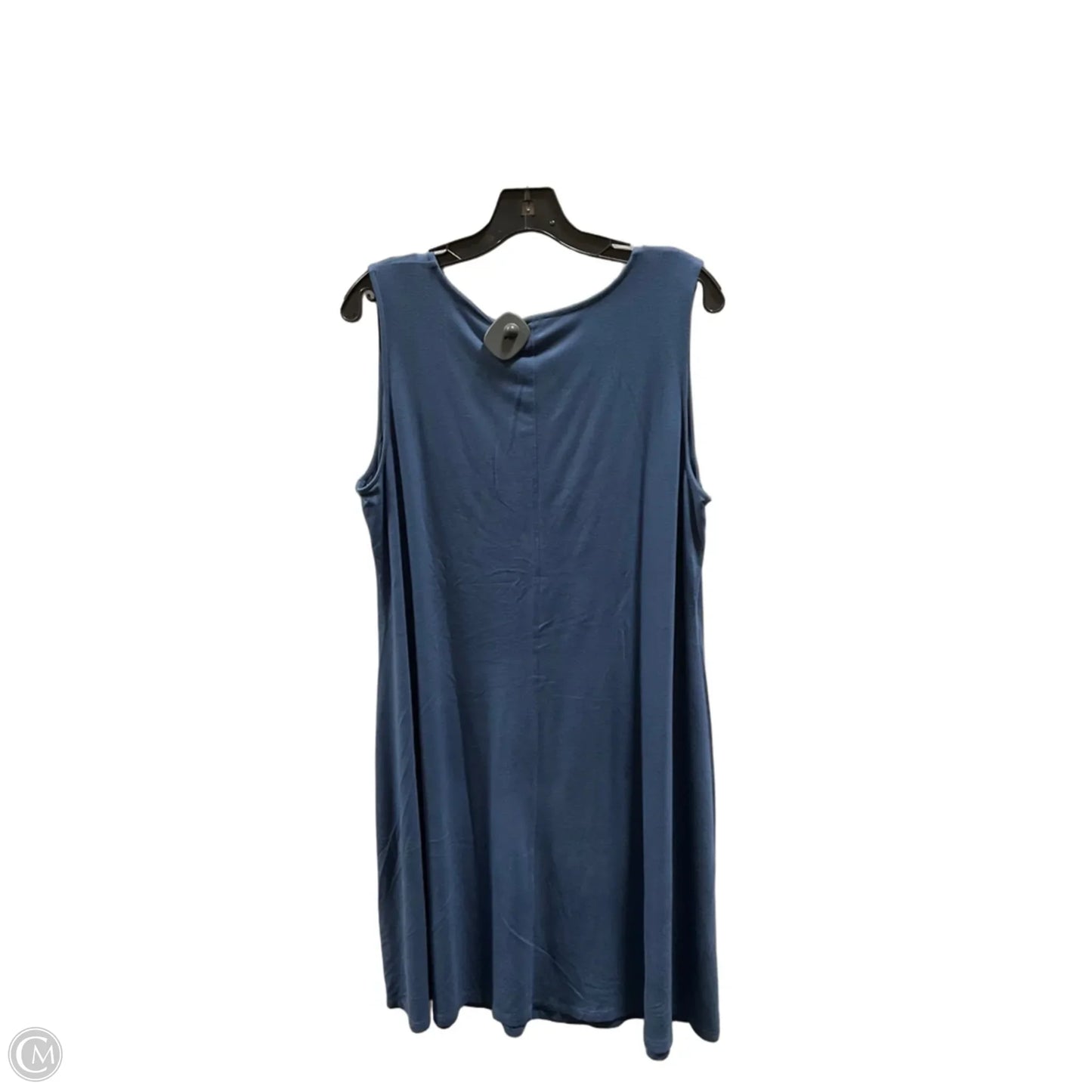 Dress Casual Midi By Chicos In Blue, Size: L