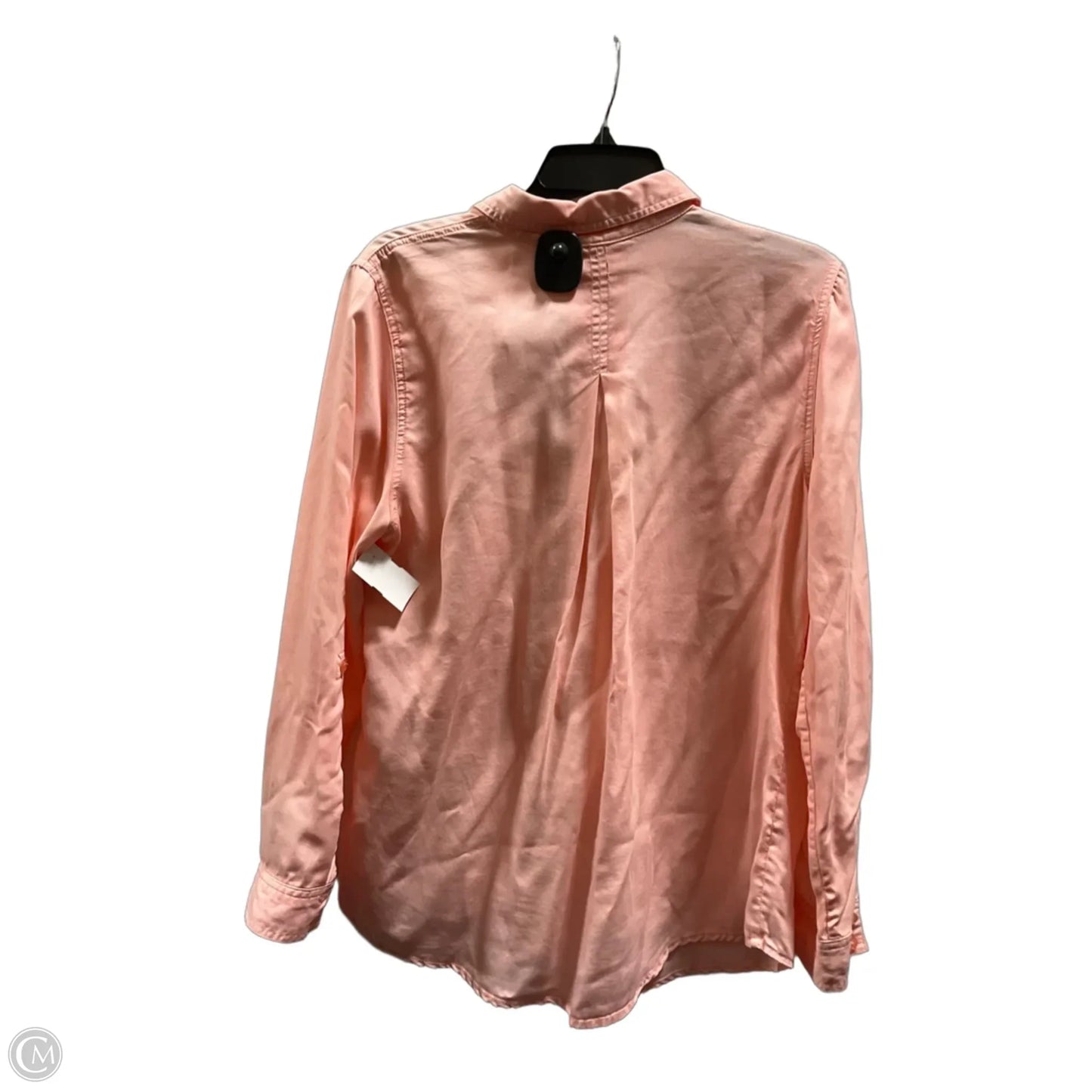 Blouse Long Sleeve By Chicos In Pink, Size: L