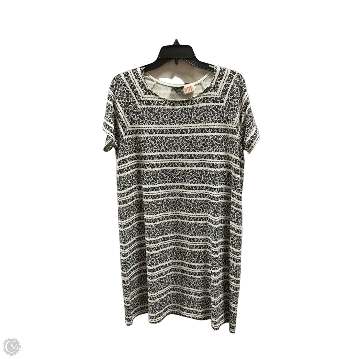 Dress Casual Midi By J. Jill In Black & White, Size: M