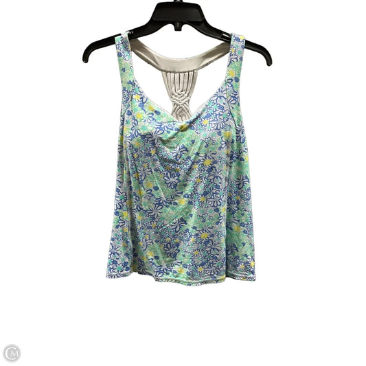Athletic Tank Top By Lilly Pulitzer In Blue & Green, Size: S