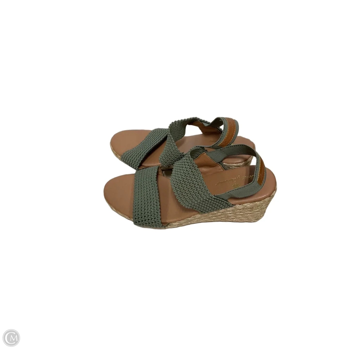 Sandals Heels Wedge By Tommy Bahama In Brown & Green, Size: 8.5