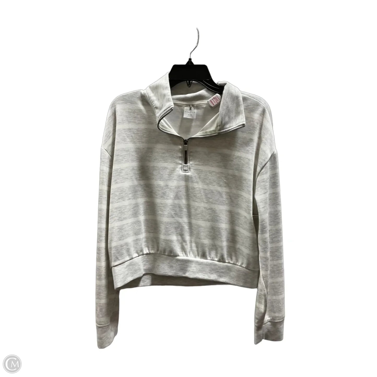 Athletic Sweatshirt Collar By Danskin In Cream, Size: M