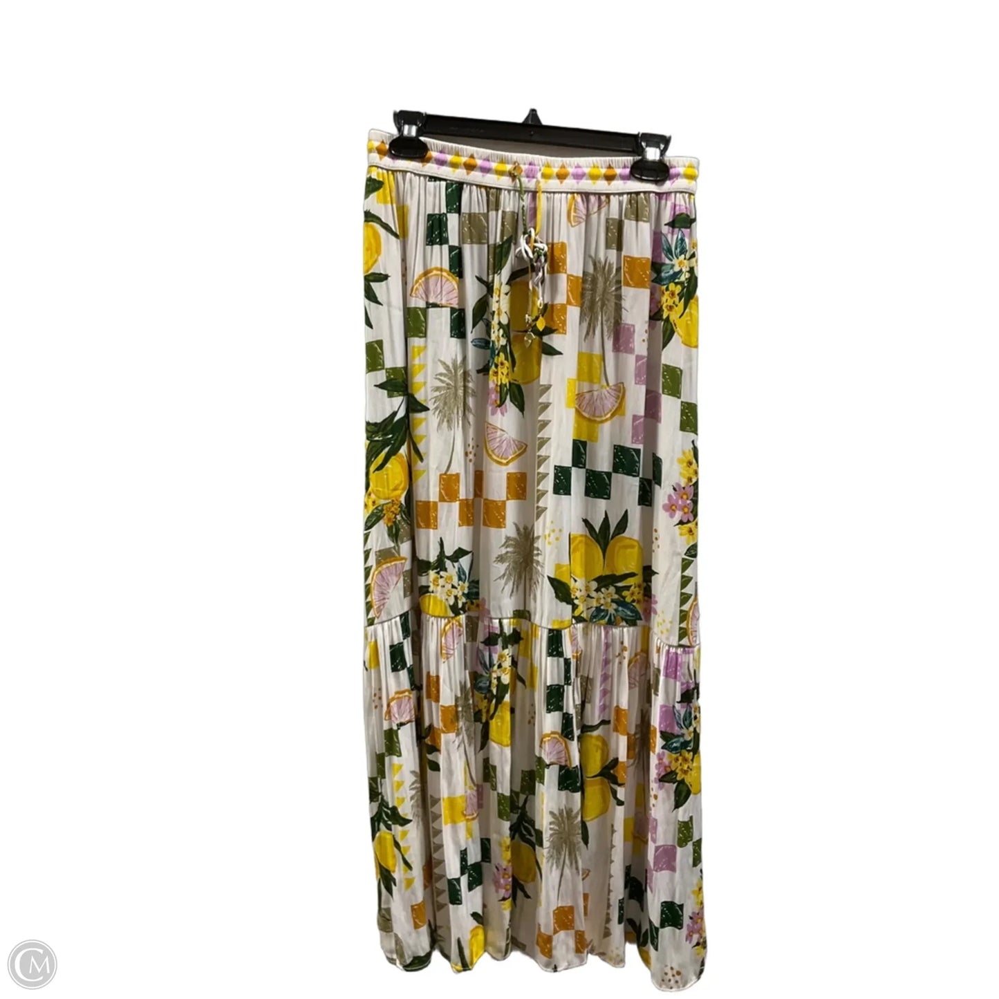 Skirt Maxi By Rachel Zoe In White & Yellow, Size: M