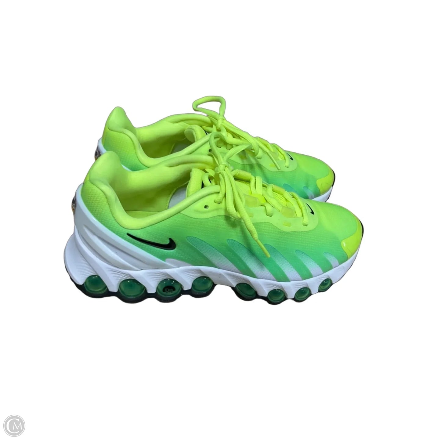 Shoes Athletic By Nike In Green & Yellow, Size: 8