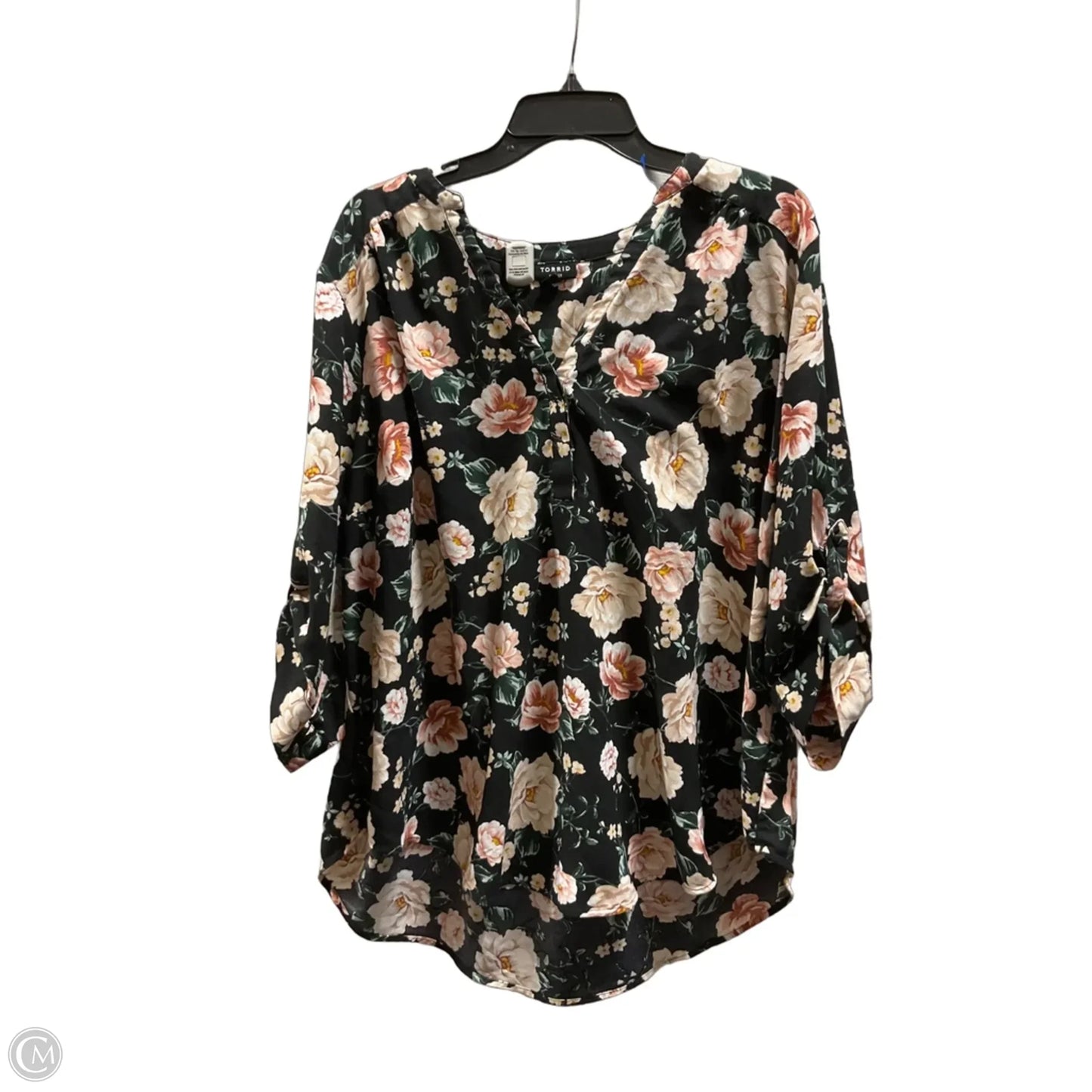 Top Short Sleeve By Torrid In Floral Print, Size: 3x