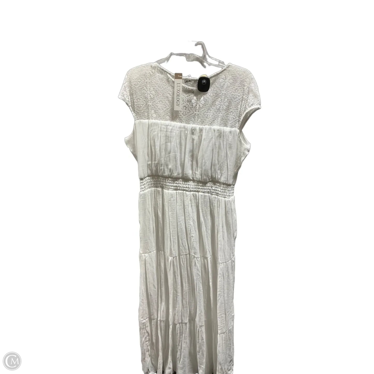 Dress Casual Maxi By Luxology In White, Size: 1x