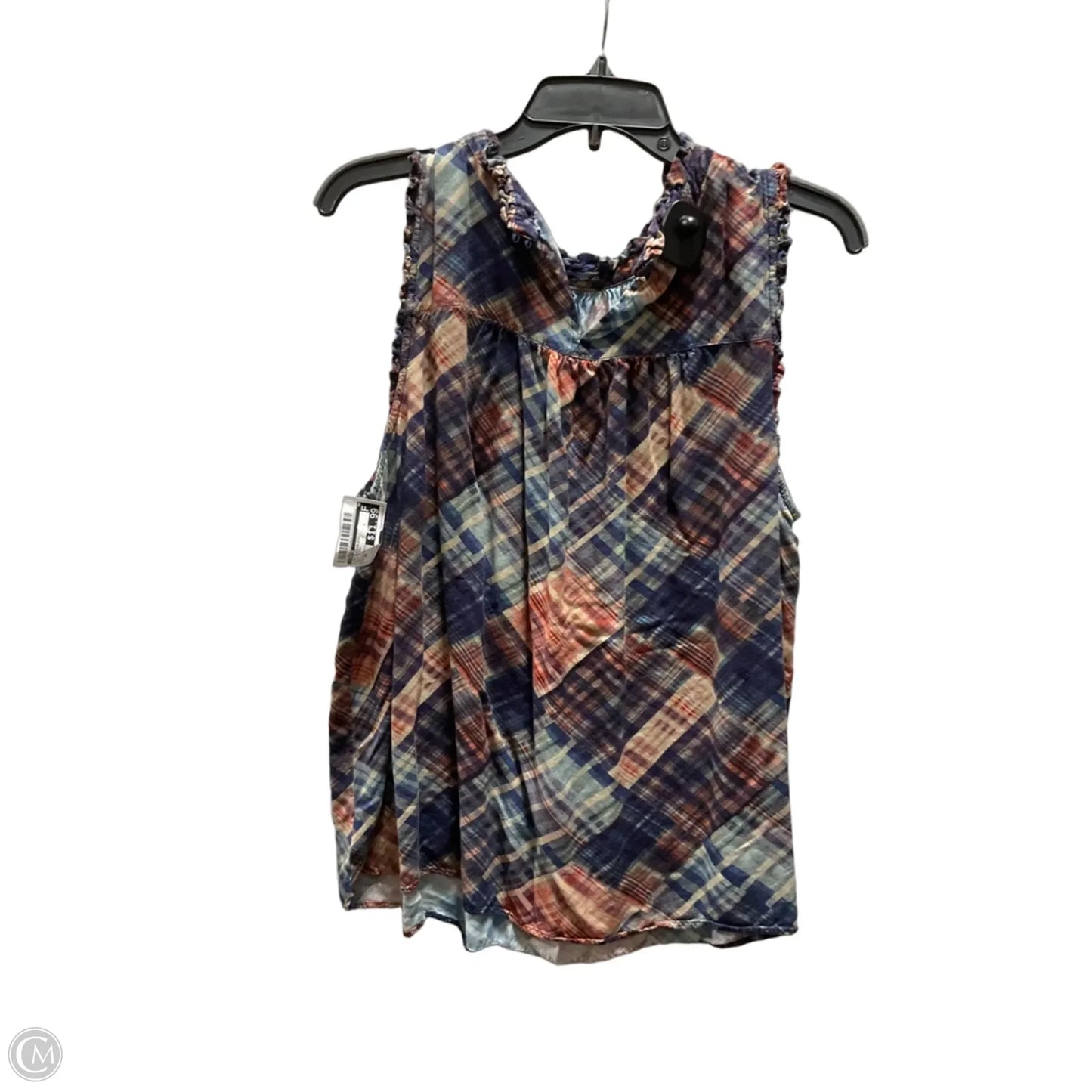 Top Sleeveless By Torrid In Blue & Red, Size: 2x