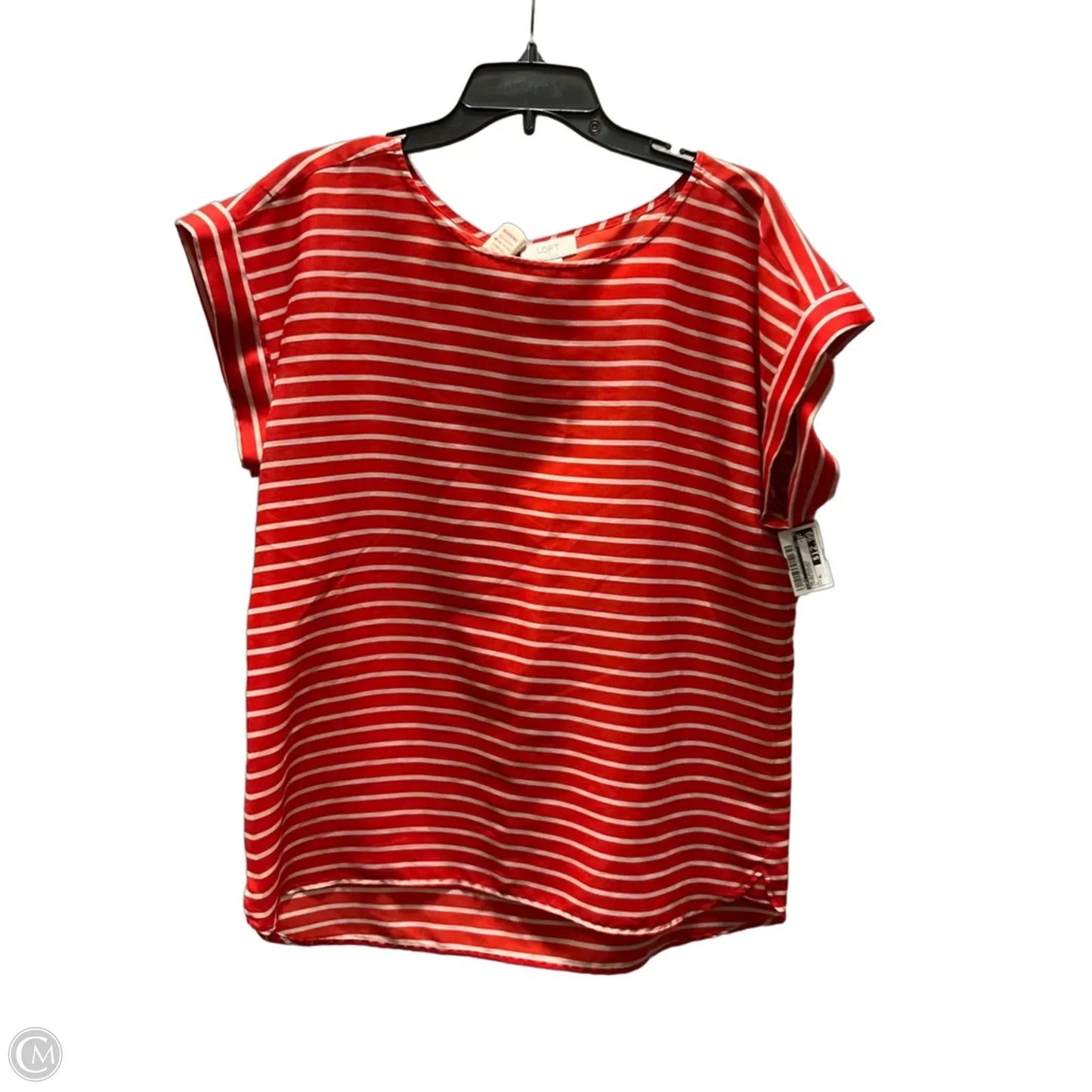 Top Sleeveless By Loft In Striped Pattern, Size: Xl