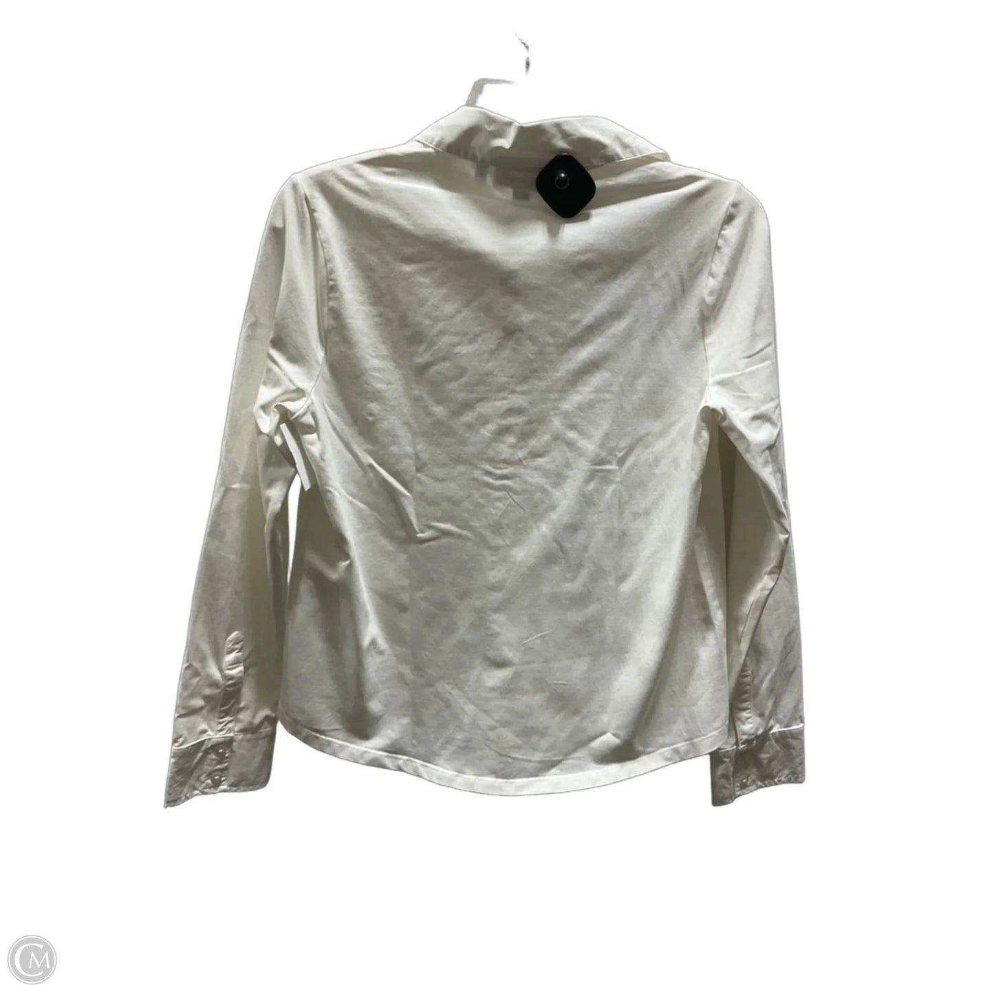 Blouse Long Sleeve By Chicos In White, Size: S