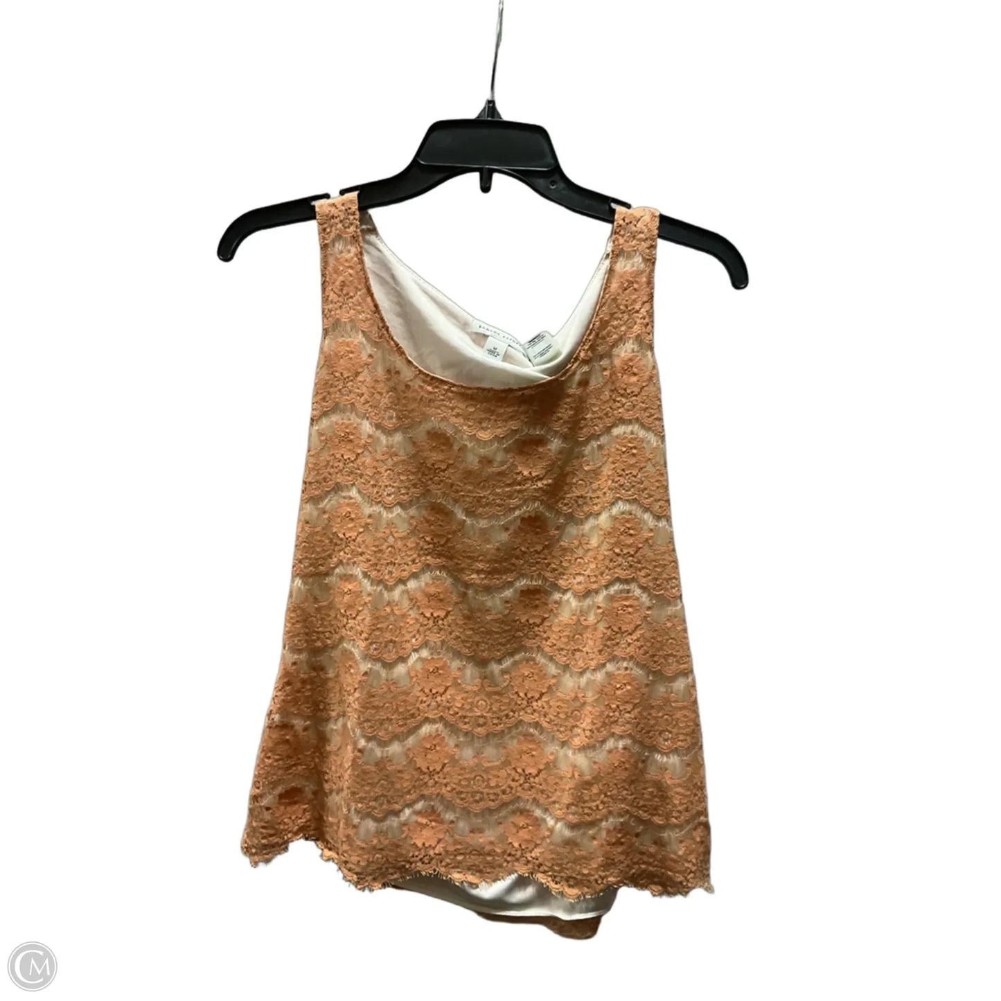 Top Sleeveless By Banana Republic In Orange, Size: M