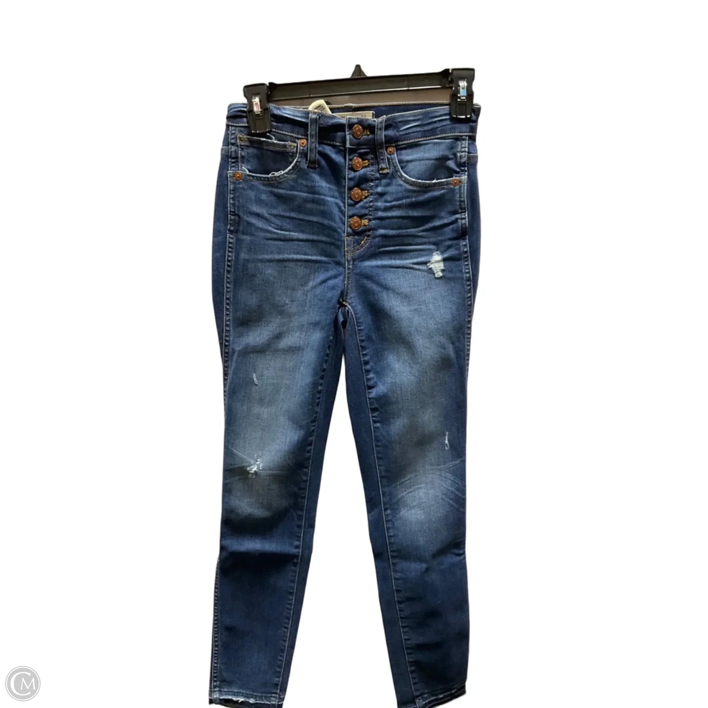Jeans Skinny By Madewell In Blue, Size: 2