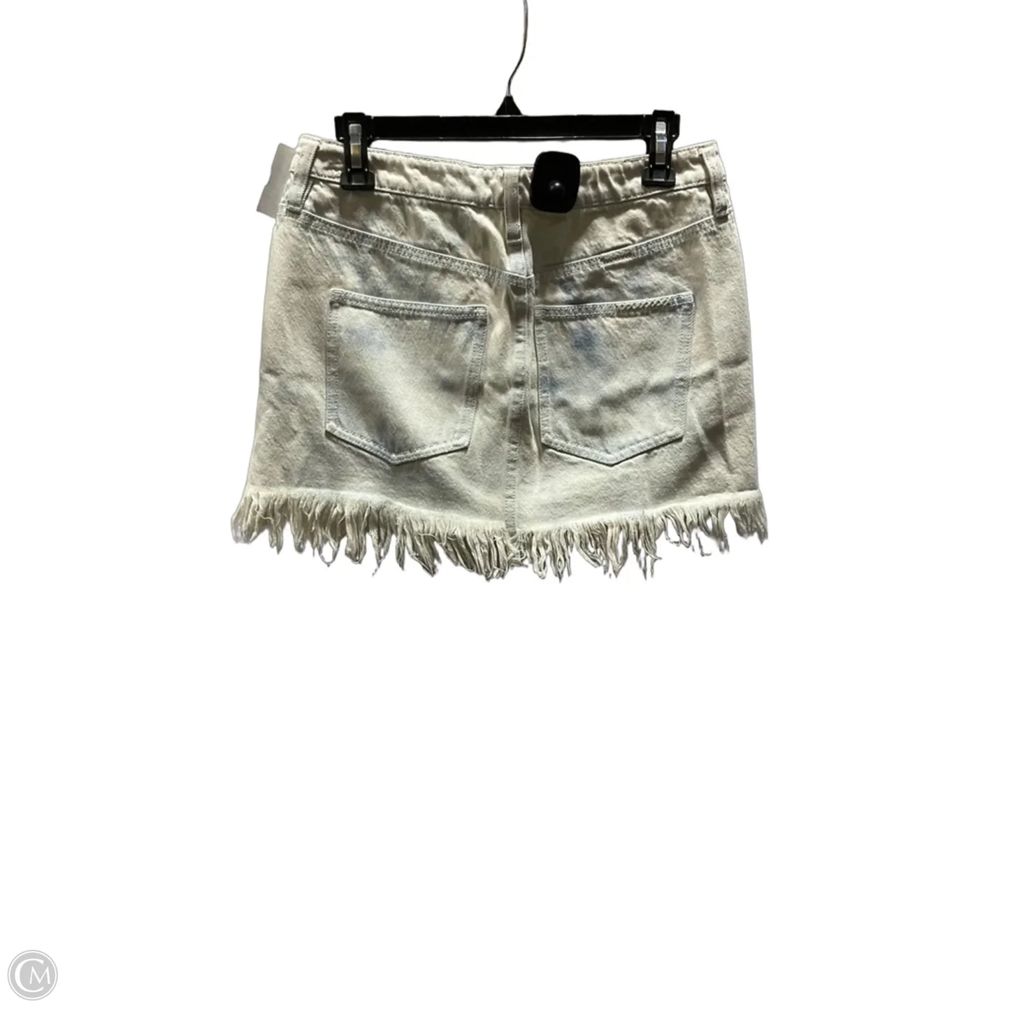 Skirt Mini & Short By Free People In Blue & Cream, Size: 4