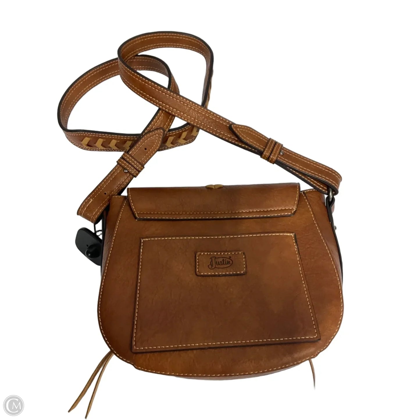 Handbag By Justin, Size: Medium