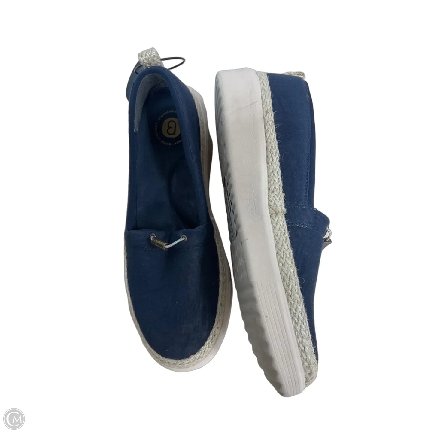 Shoes Athletic By Bzees In Blue & Cream, Size: 8