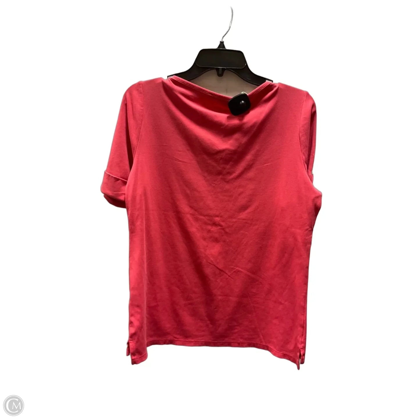 Top Short Sleeve By Calvin Klein In Pink, Size: M