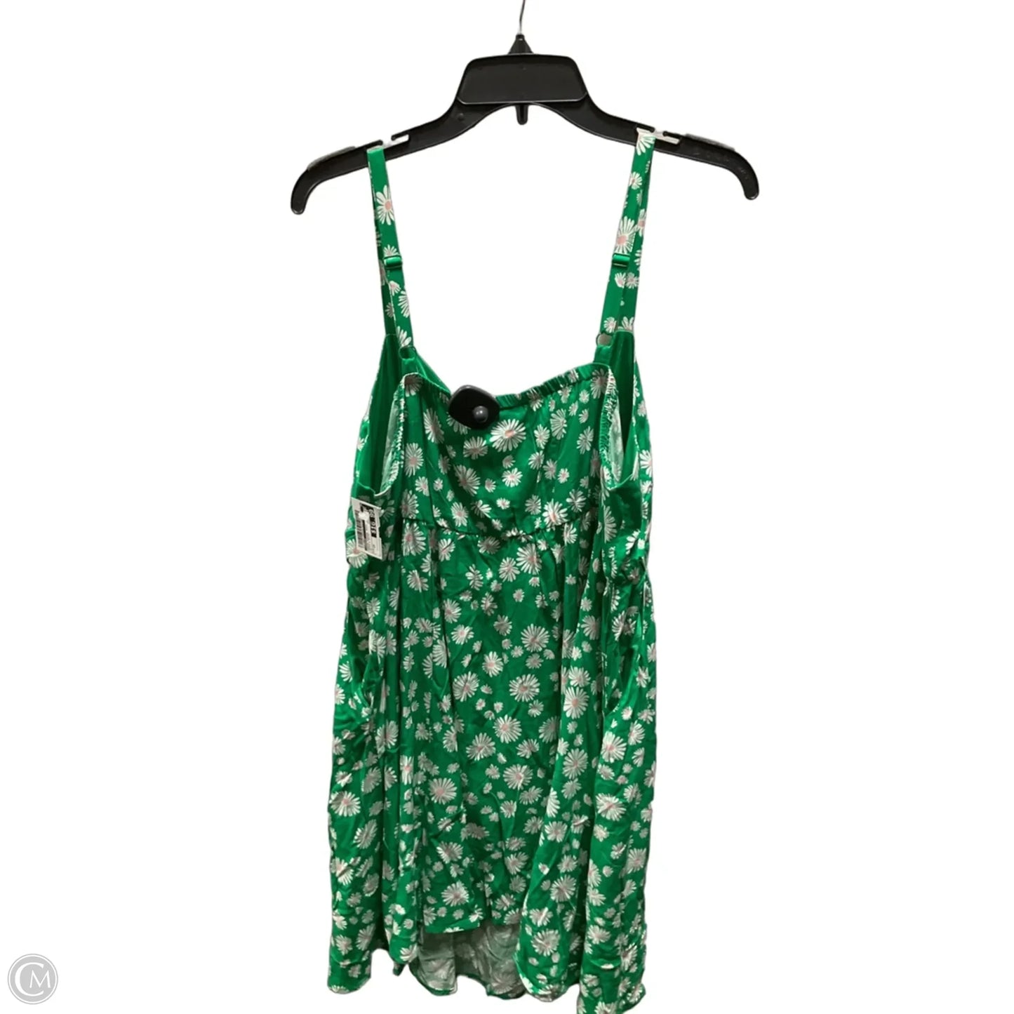 Dress Casual Midi By Torrid In Green & White, Size: 1x