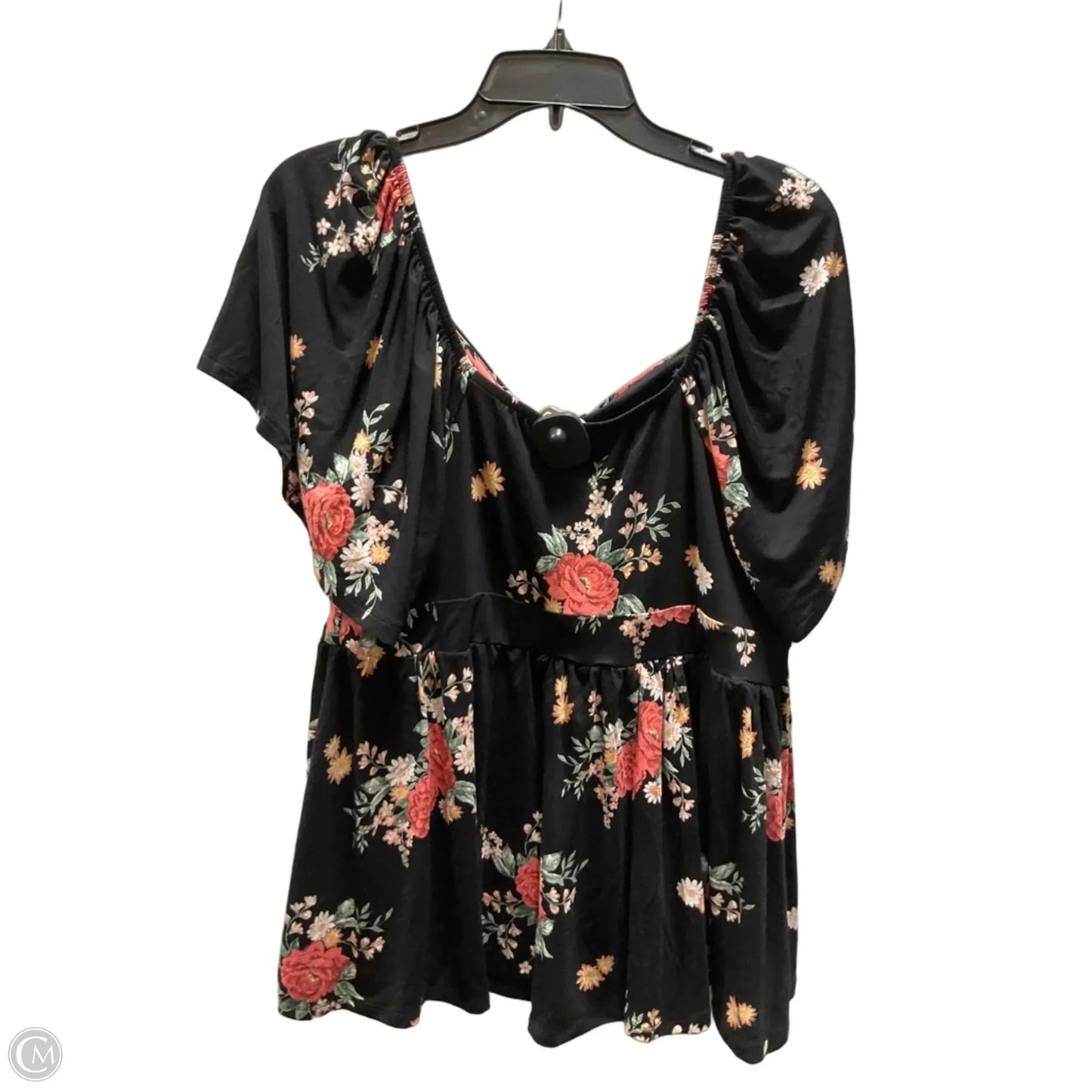 Top Short Sleeve By Torrid In Floral Print, Size: 1x