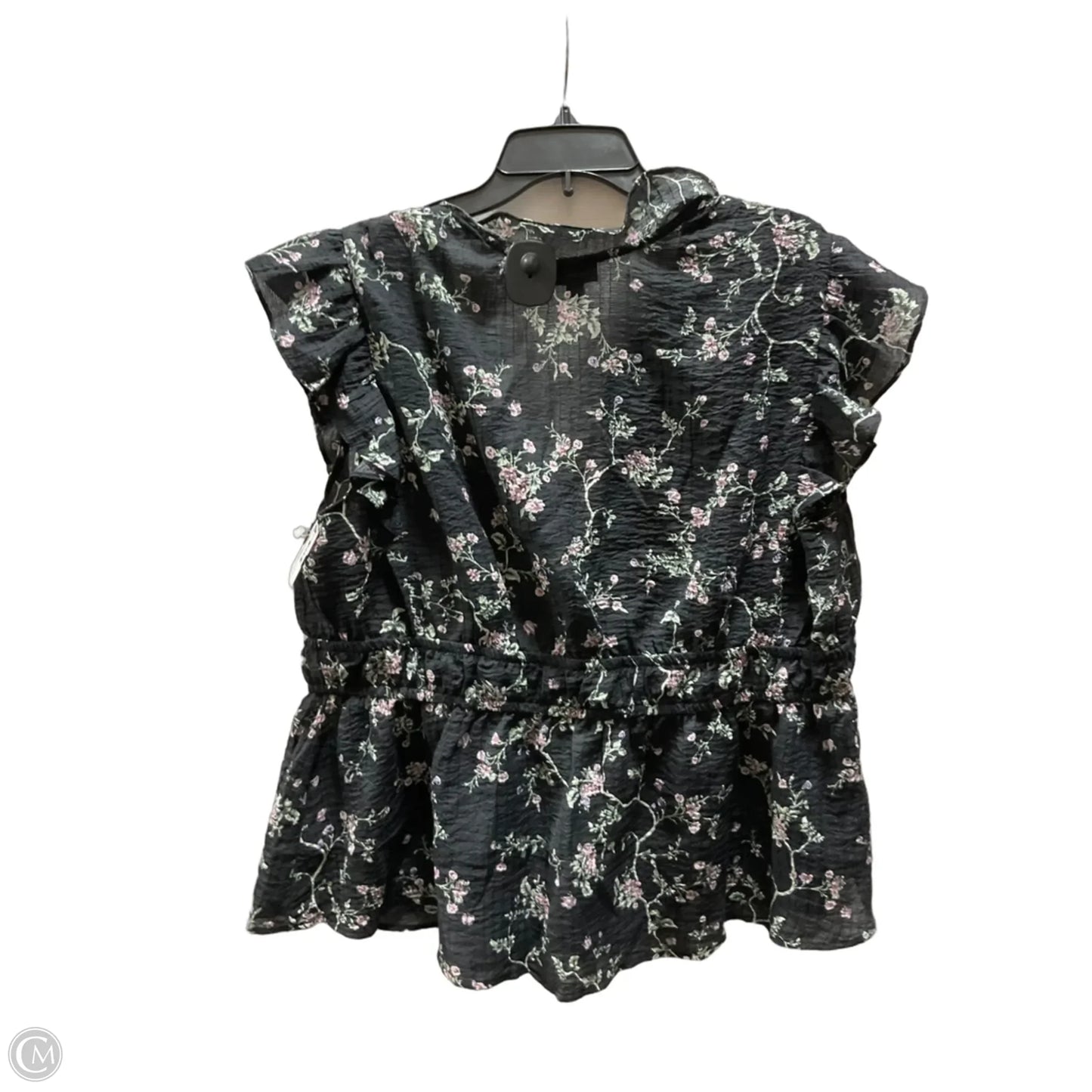 Top Short Sleeve By Torrid In Black & Pink, Size: 1x