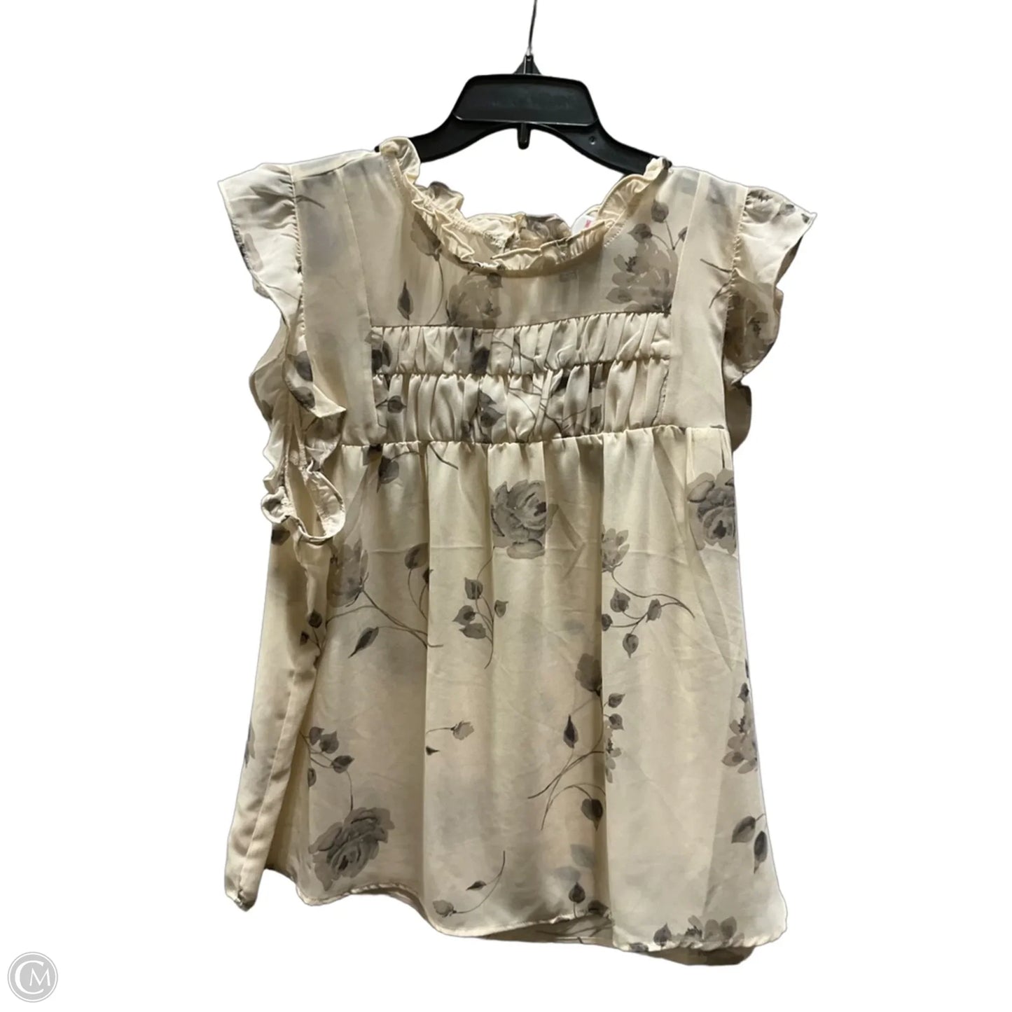 Top Sleeveless By Torrid In Black & Cream, Size: 1x