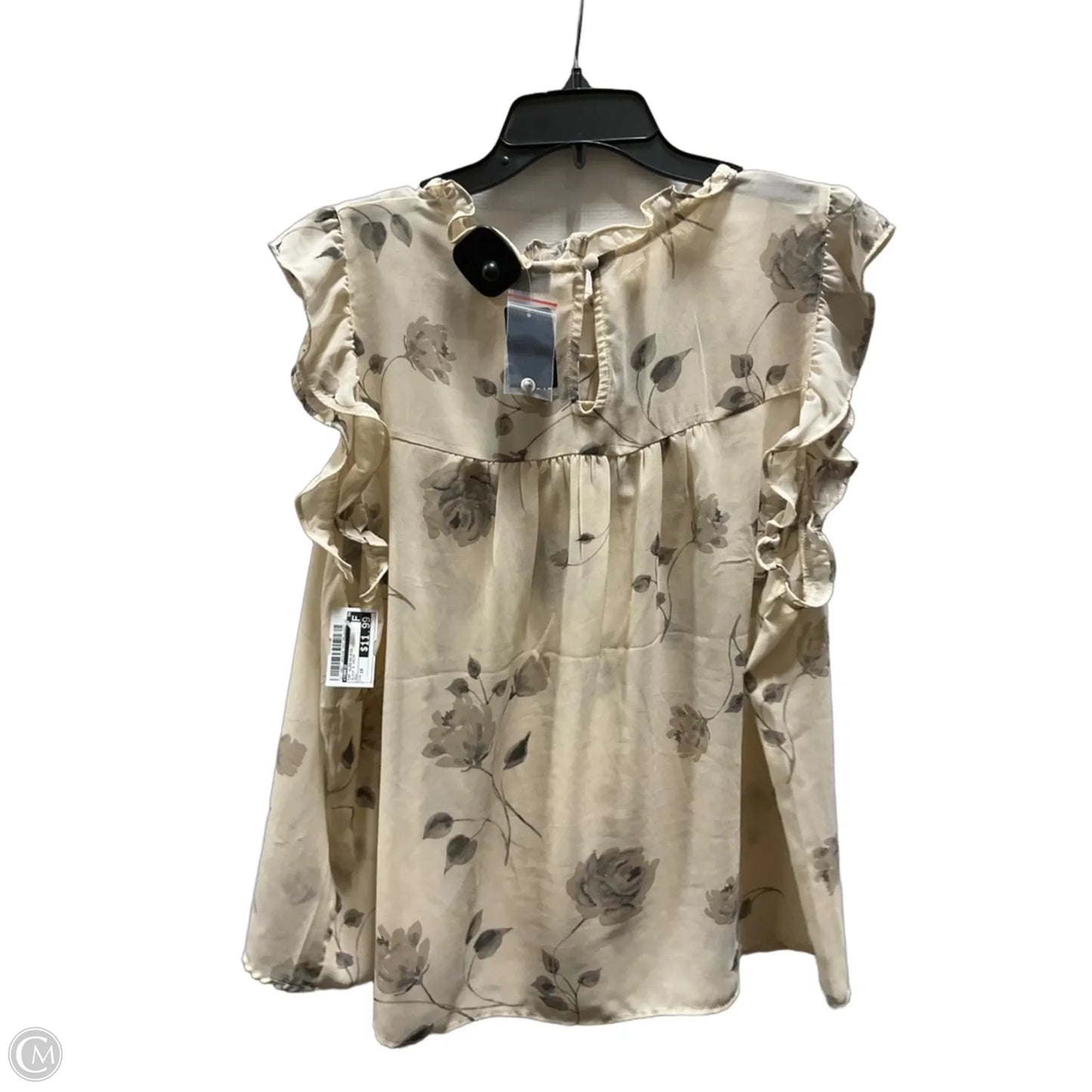 Top Sleeveless By Torrid In Black & Cream, Size: 1x