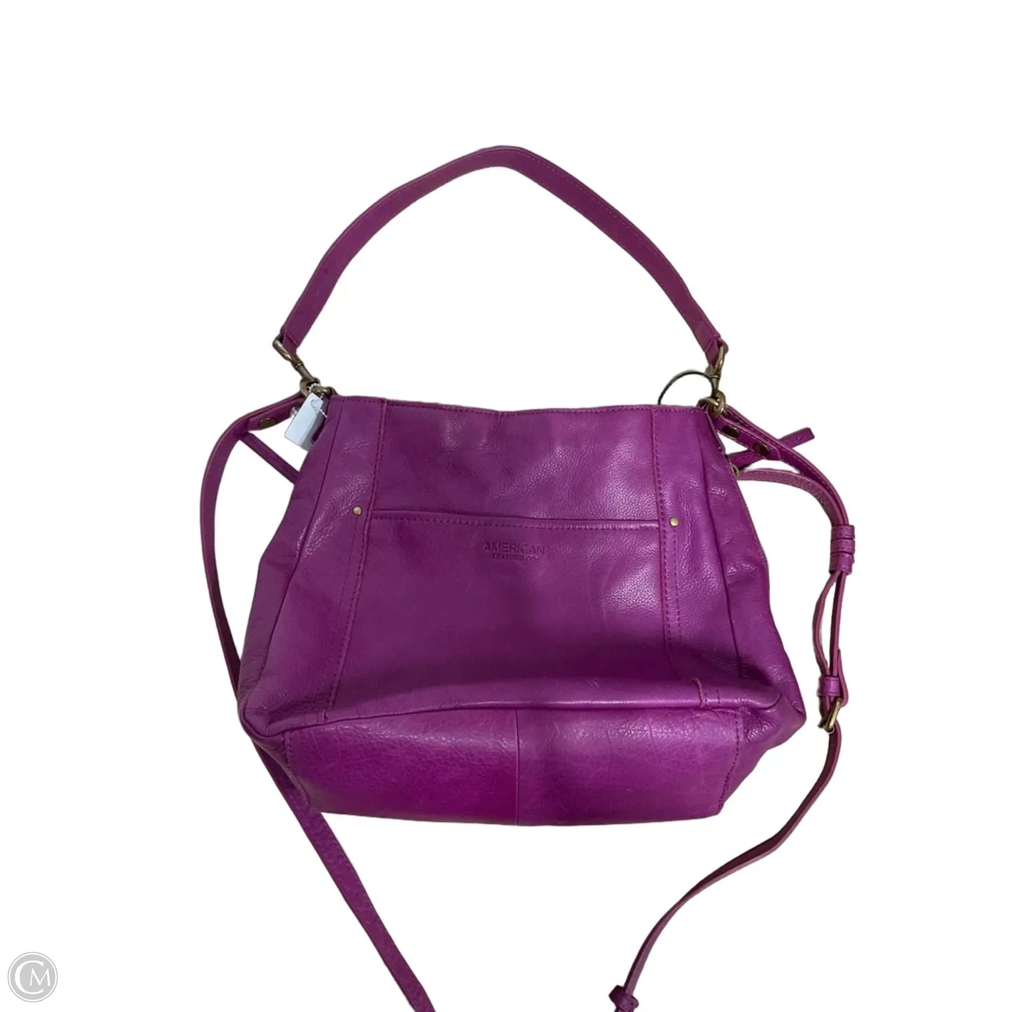 Handbag Leather By Cmf, Size: Medium