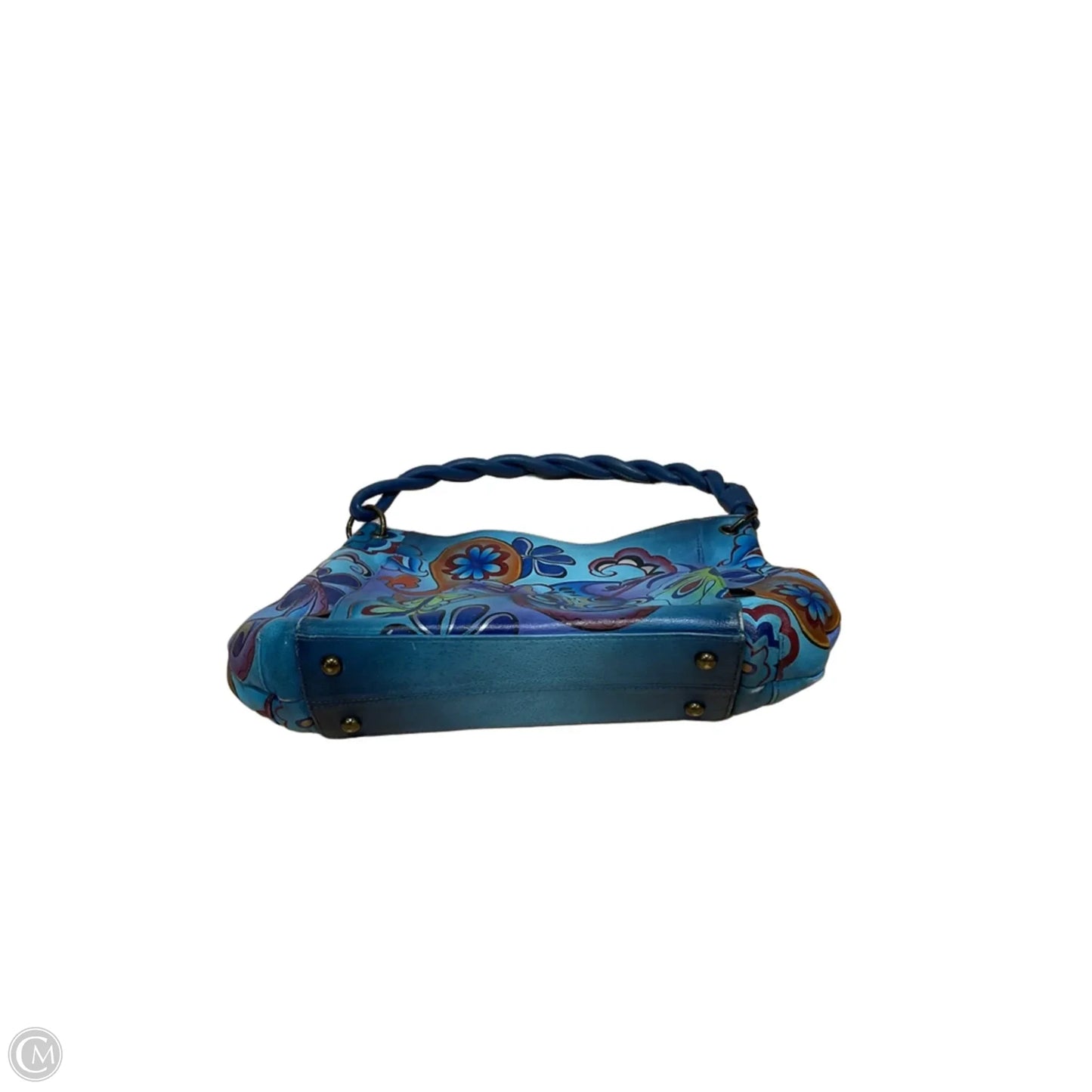 Handbag Leather By Anuschka, Size: Medium