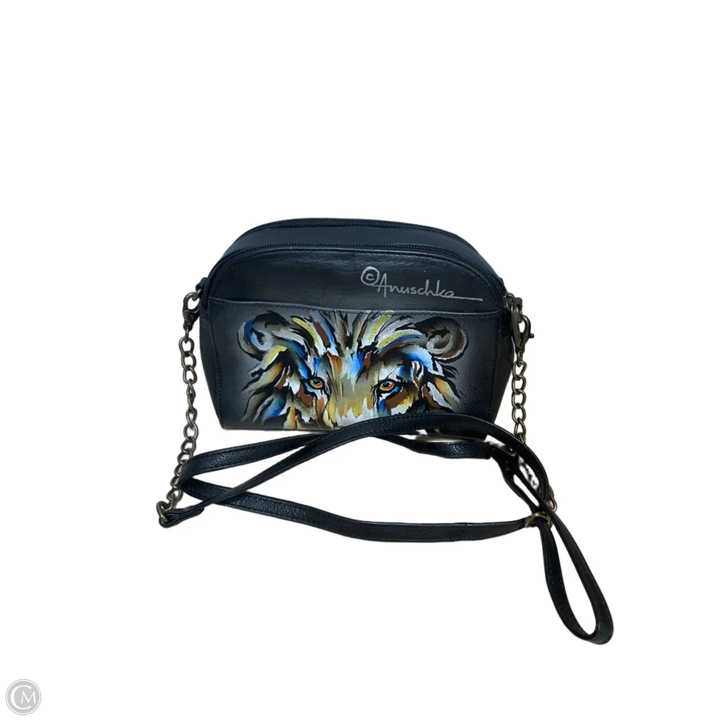 Handbag Leather By Anuschka, Size: Small
