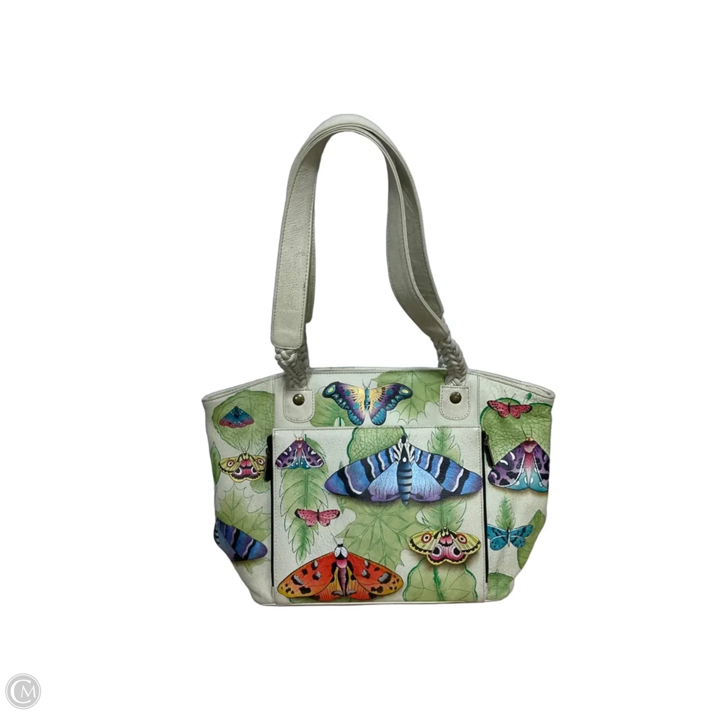 Handbag Leather By Anuschka, Size: Large