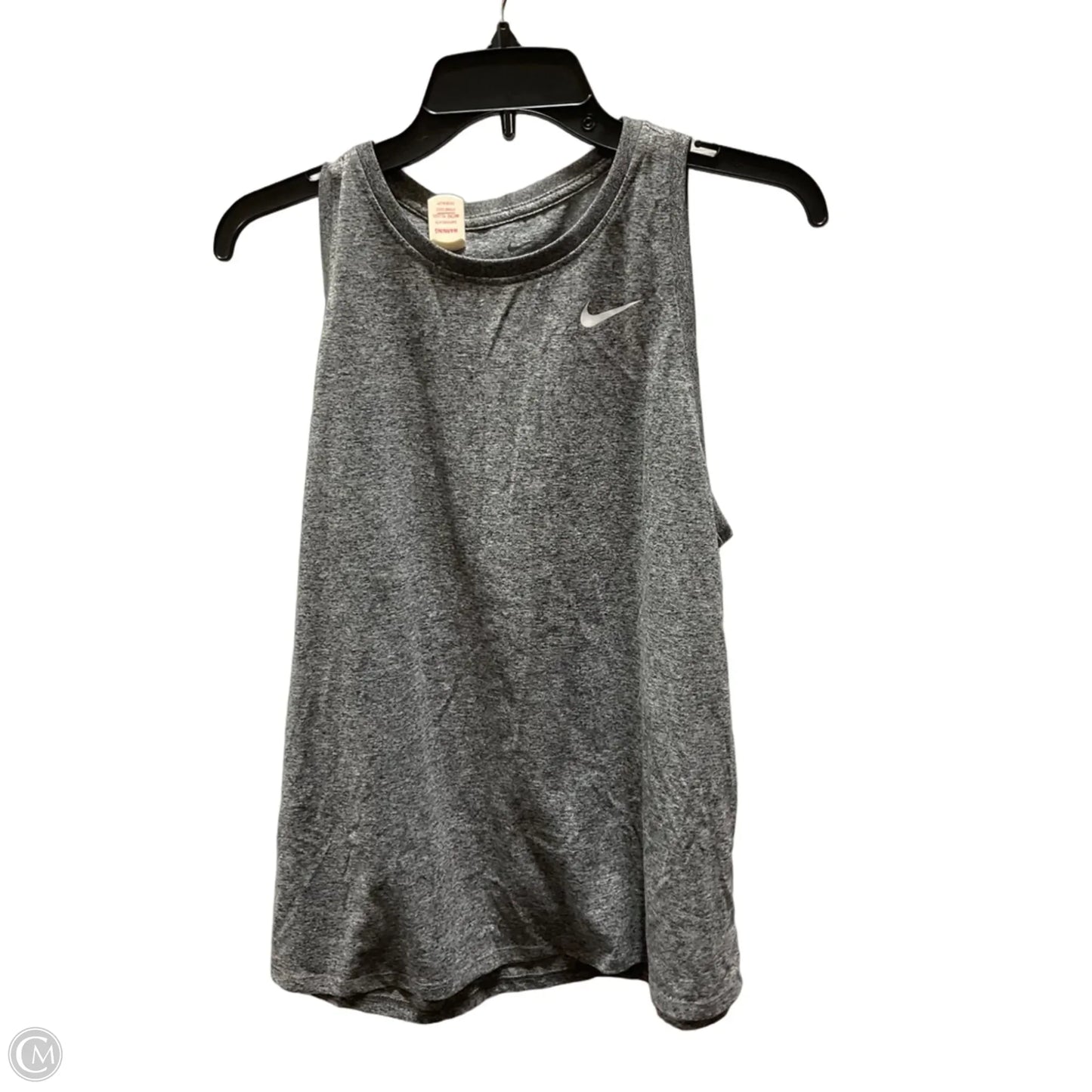 Athletic Tank Top By Nike In Grey, Size: L