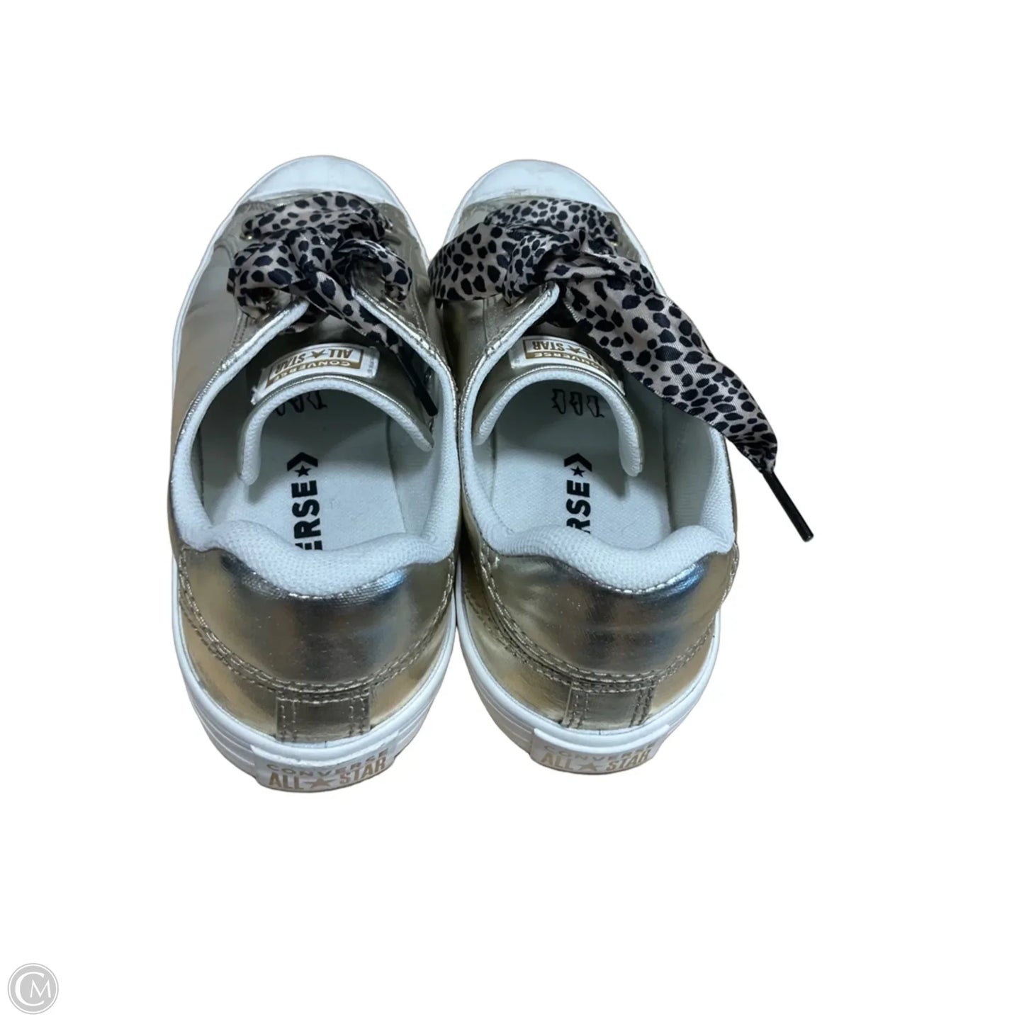 Shoes Athletic By Converse In Gold & White, Size: 7