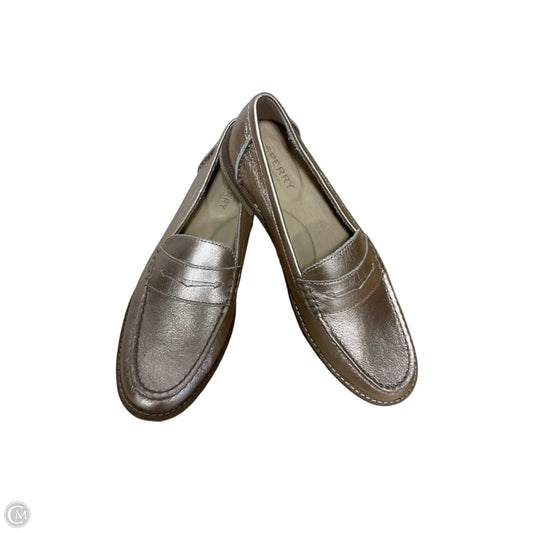 Shoes Flats By Sperry In Gold, Size: 8