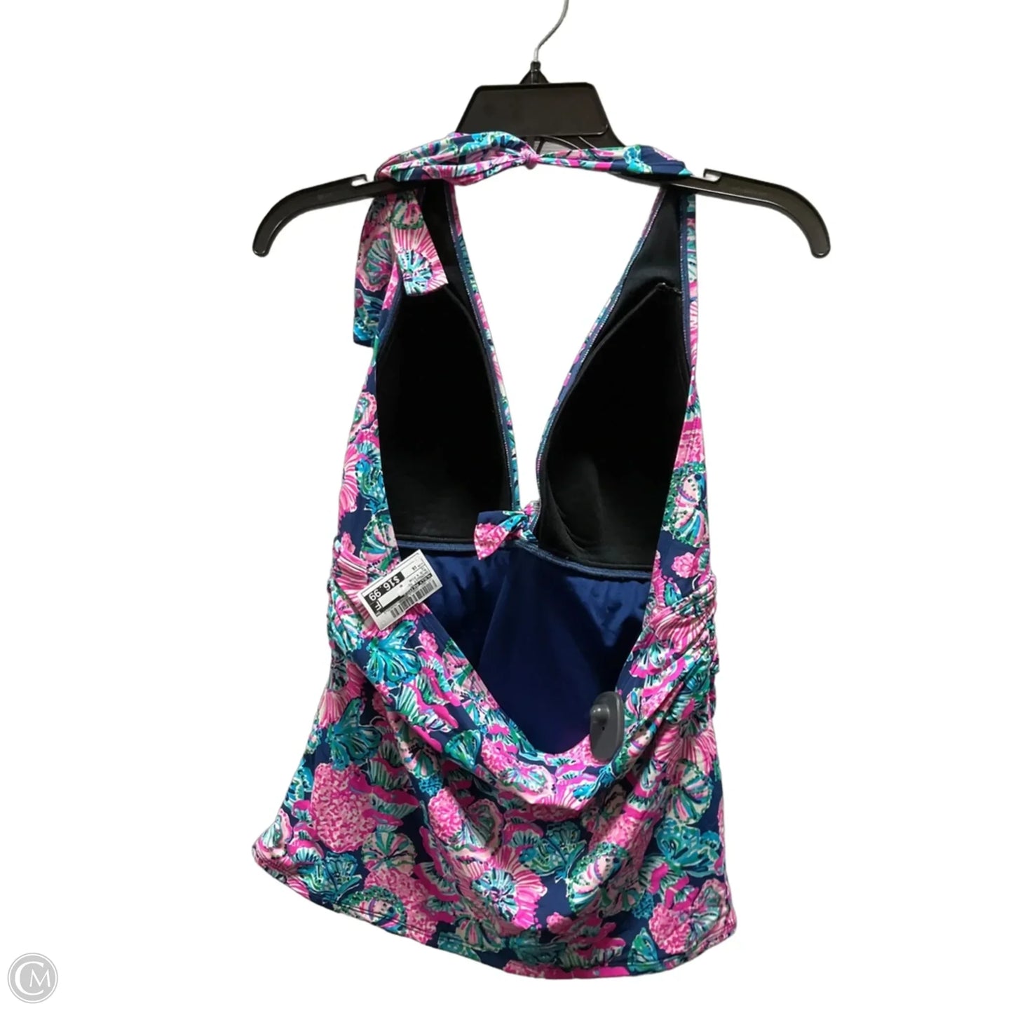 Swimsuit Top By Lilly Pulitzer In Blue & Pink, Size: 16