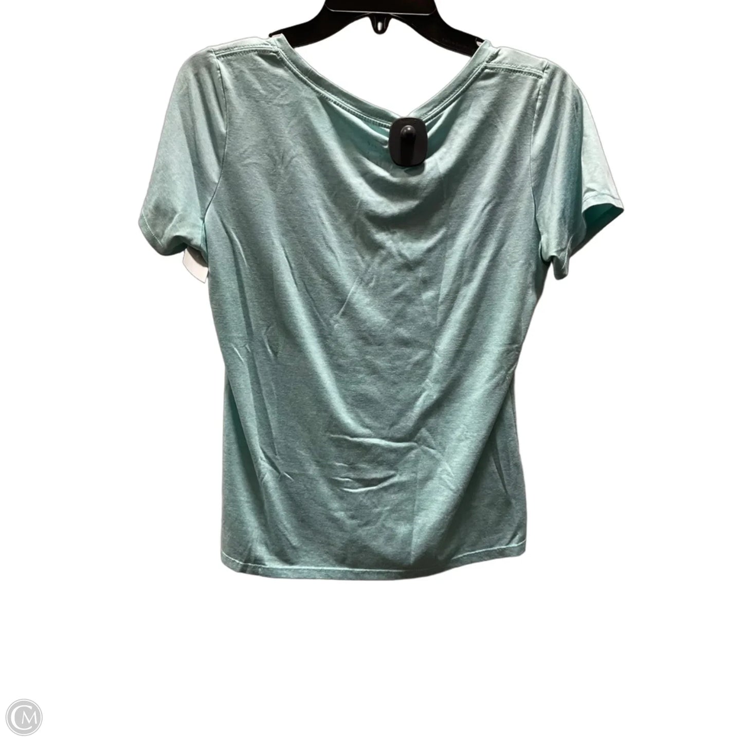 Athletic Top Short Sleeve By Nike In Green, Size: M