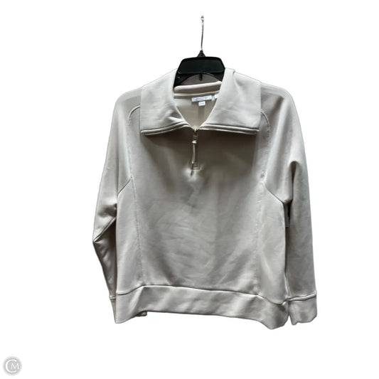 Athletic Sweatshirt Collar By Chicos In Cream, Size: M