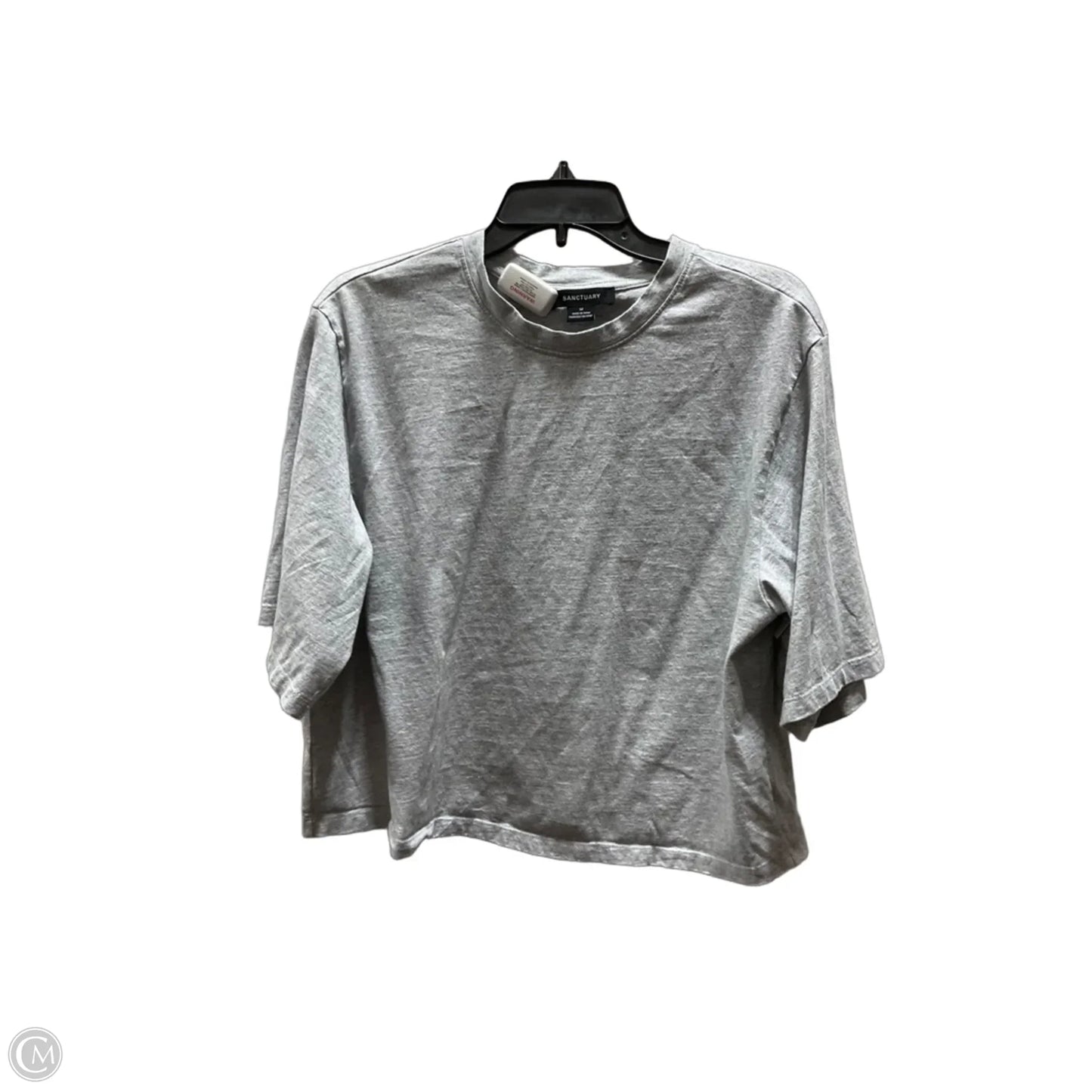Top Short Sleeve By Sanctuary In Grey, Size: M
